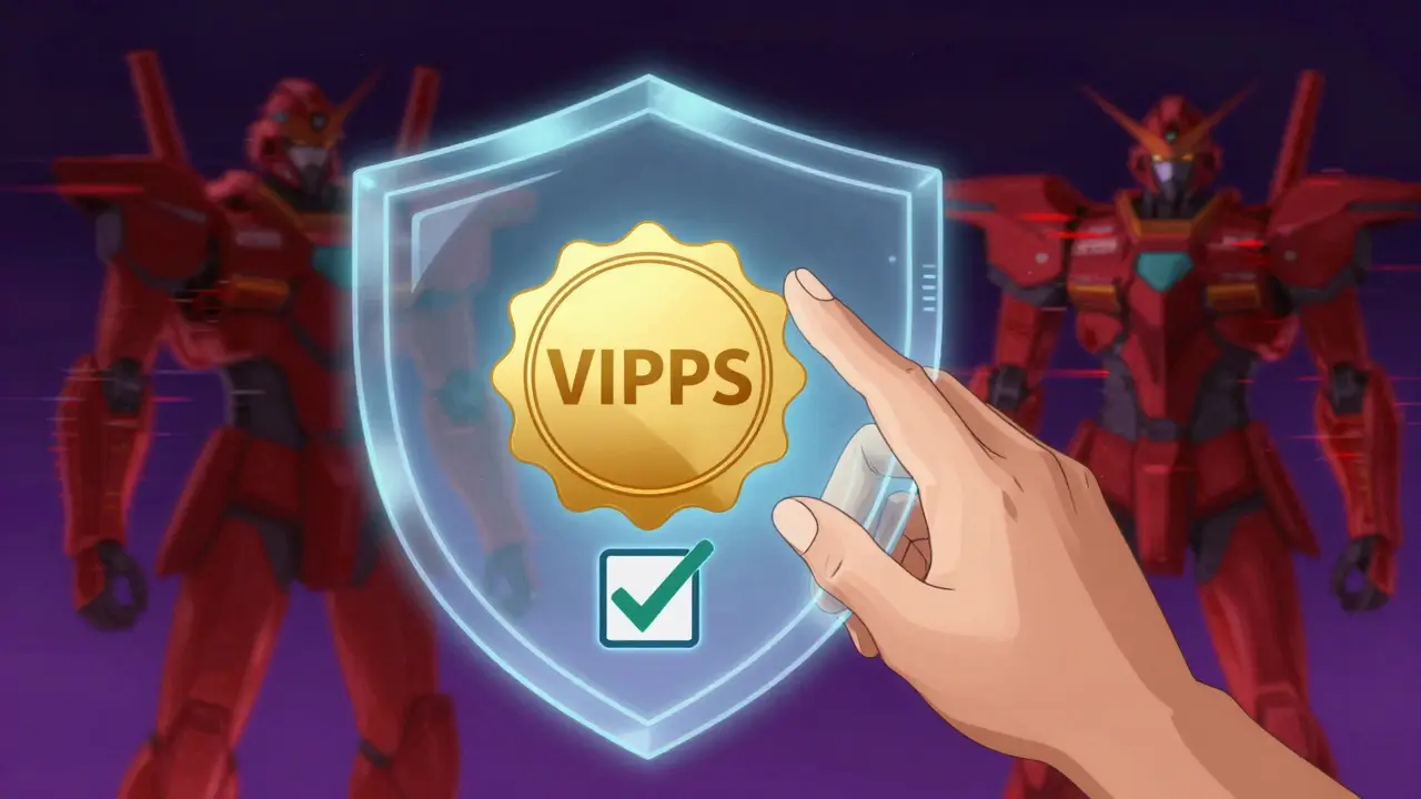 Hand activating a high-tech safety shield blocking shadowy fraud figures, displaying a golden verification seal.