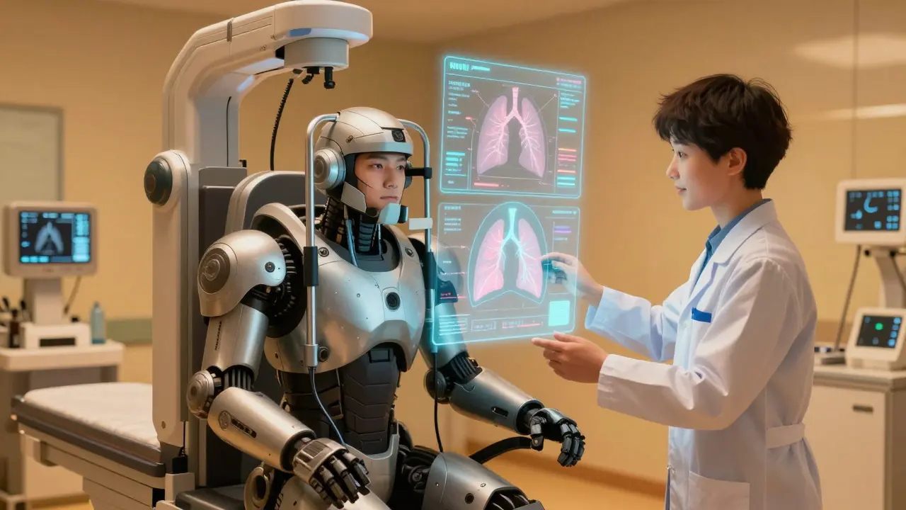 Futuristic health check for lung function safety
