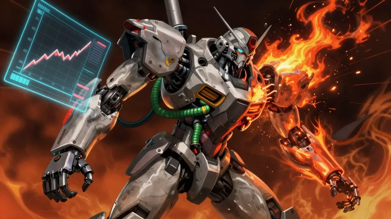 Malfunctioning mech suit illustrating risks of incorrect medication